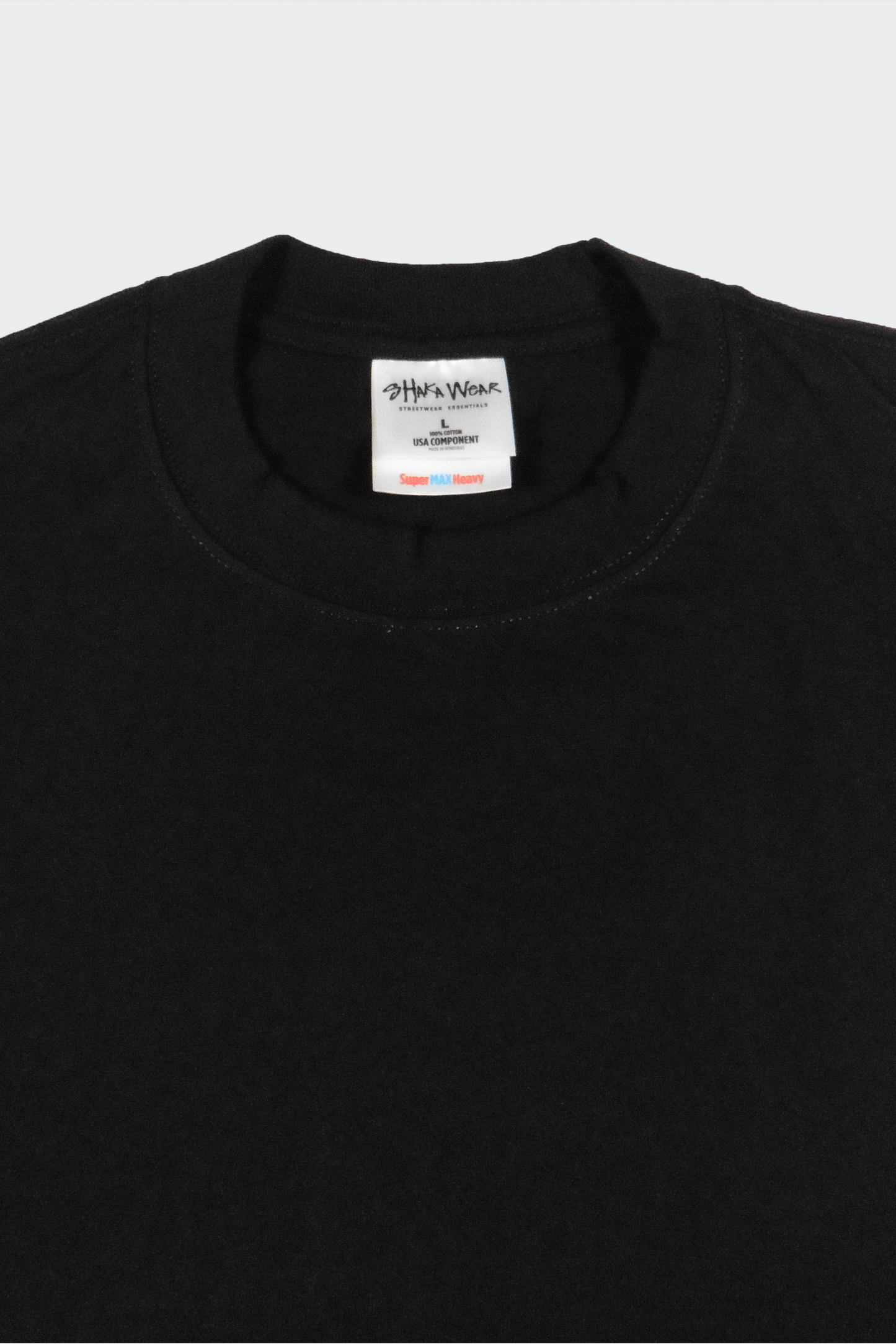 Shaka Wear 7.5 Max Heavyweight T-Shirt Label